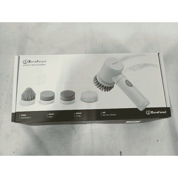 Zane Forest Electric Spin Scrubber – 5 Brush Heads, Cordless, Multi-Room Cleaner - Picture 3 of 12